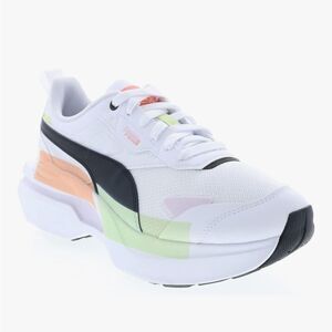 PUMA Womens Kosmo Rider Mis Lace Up Sneakers Shoes White Black Green Size 8